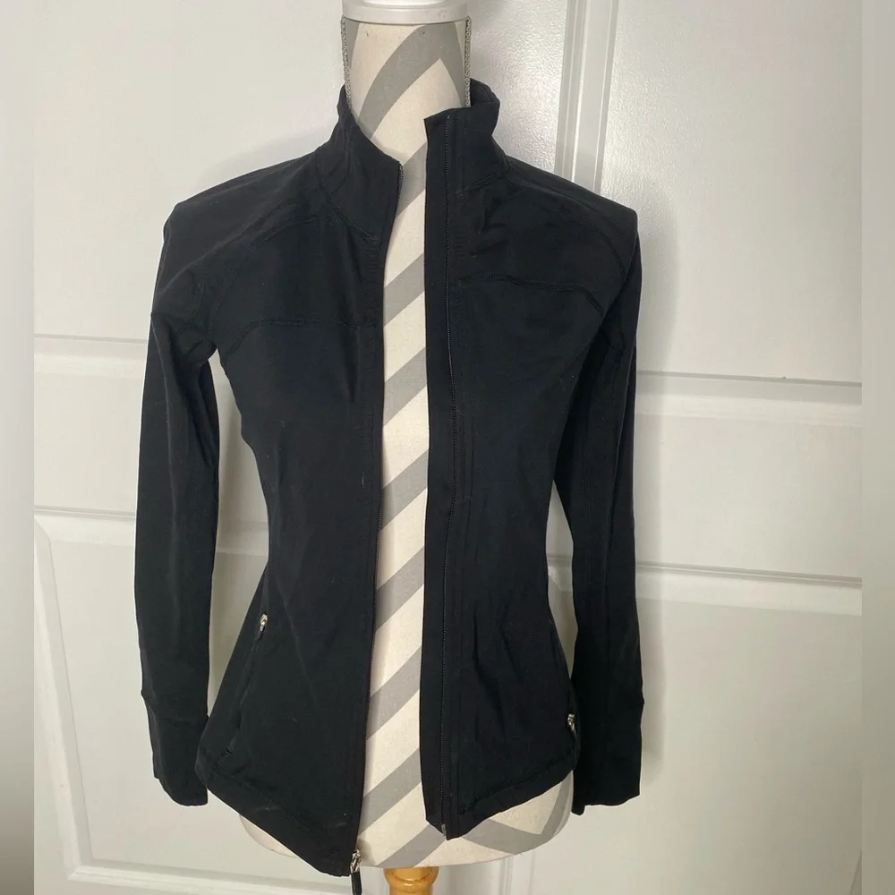 Gap Fit XS Black Zip Up Jacket - Picture 3 of 6